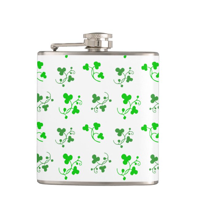 Flacon Motif Shamrock vert (Devant)