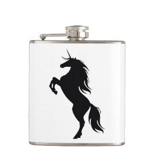 Flacon noir de silhouette Unicorne