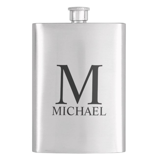 Flacon personnalisé avec monogramme et nom masculi (devant)