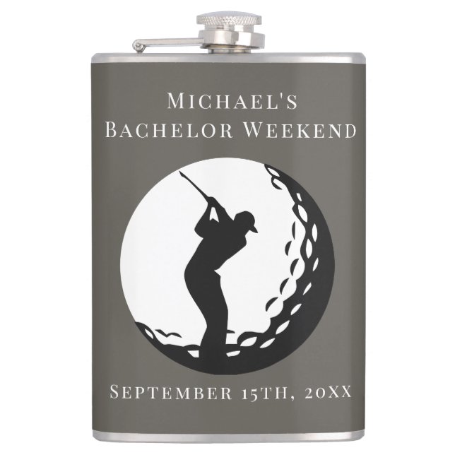 Flacon personnalisé | Bachelor Golf Week-end (Devant)