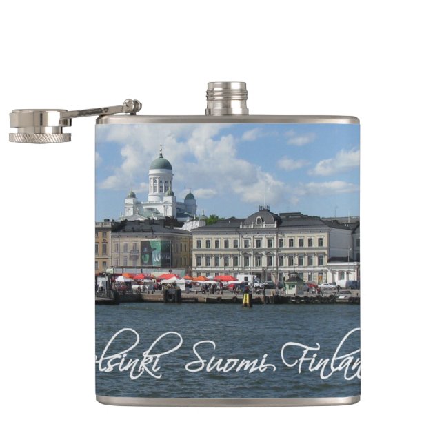 Flacon personnalisé du port d'Helsinki (Ouvert)