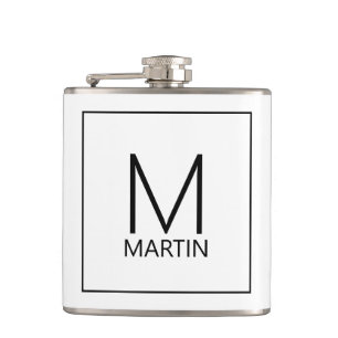 Flacon personnalisé moderne avec monogramme et nom
