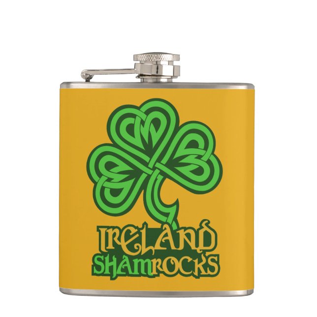 Flacon personnalisé Shamrock irlandais (Devant)