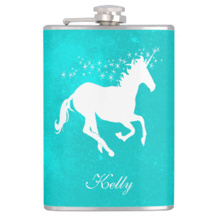 Flacon personnalisé Turquoise Unicorne
