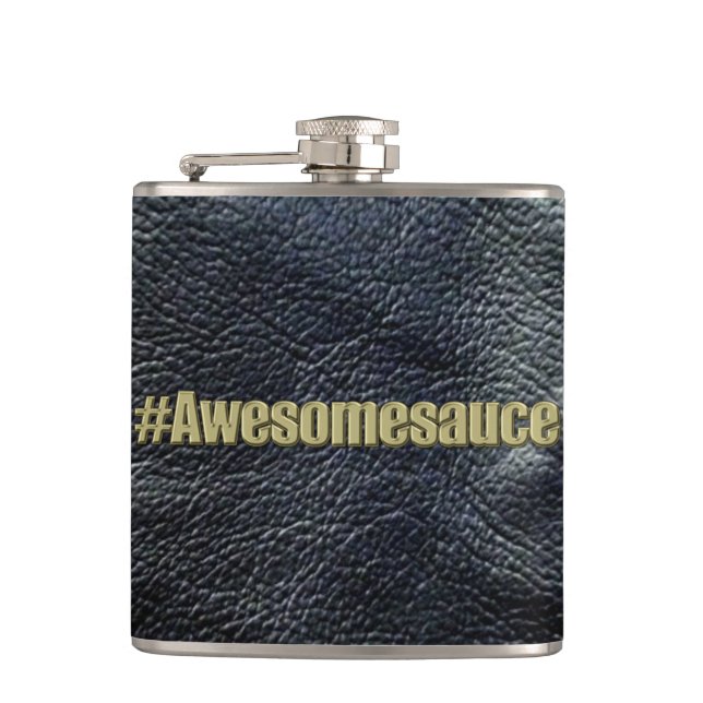 Flacon simili cuir noir d'Awesomesauce (Devant)