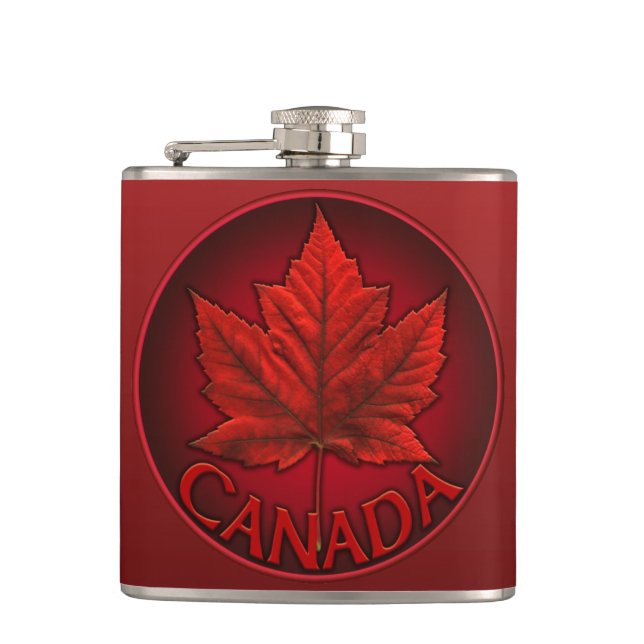 Flacon souvenir Canada Drapeau de boisson Flacon c (Devant)