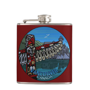 Flacon souvenir de Vancouver 2 Mondes Cadeaux embl