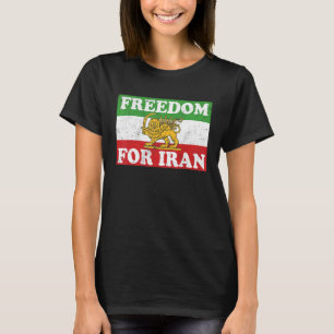 FLAFFREIHEIT DER IRAN-Fahne ZUR FÖRDERUNG DER FRAU T-Shirt