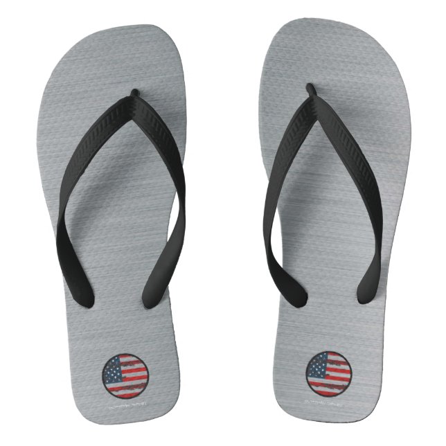 Flag2 Drehe Flop Olympian Effort Designs Flip Flops (Fußbett)
