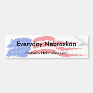 flag4, täglicher Nebraskan, tägliches Autoaufkleber