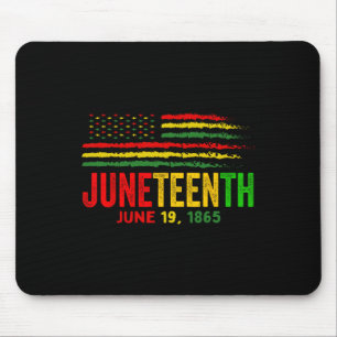 Flag 18 Juni 1865 Schwarze Geschichte Männer Fraue Mousepad