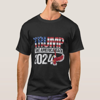 Flag 2024: Amerika zurück Männer Frauen - Trump 20 T-Shirt