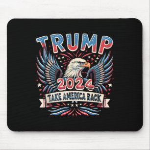 Flag 2024 bringt Amerika zurück Mousepad