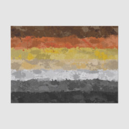 Flag "abstrakter Paint Spritzer Gay Bear Pride" Seidenpapier