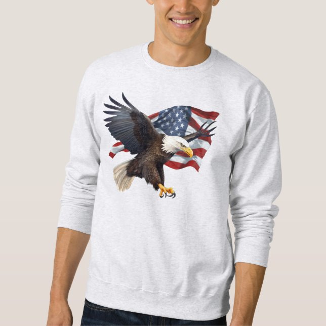Flag/Adler - T - Shirt (Vorderseite)