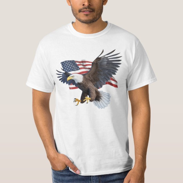 Flag/Adler - T - Shirt (Vorderseite)