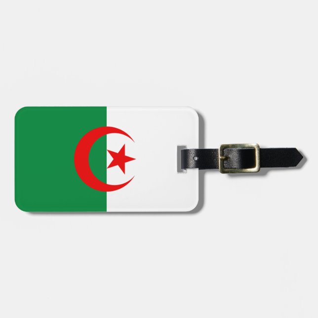 Flag Algerien Easy ID Gepäckanhänger (Vorderseite horizontal)