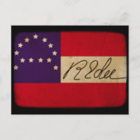 Flag am Amtssitz des Lees mit Unterschrift