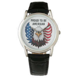 Flag American USA Eagle Armbanduhr