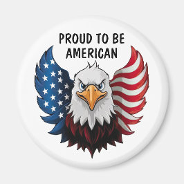 Flag American USA Eagle Magnet