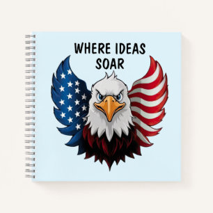 Flag American USA Eagle Notizbuch