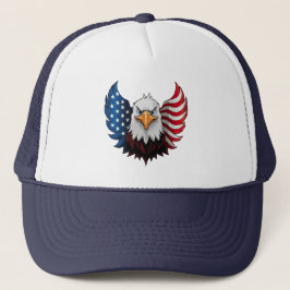 Flag American USA Eagle Truckerkappe