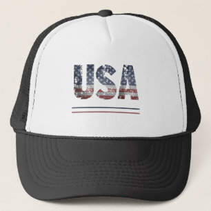 * Flag AP16 Patriotic Grunge American Baseball USA Truckerkappe