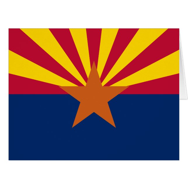 Flag Arizona: Stern, der Kupfer-Staat (Vorderseite (Horizontal))