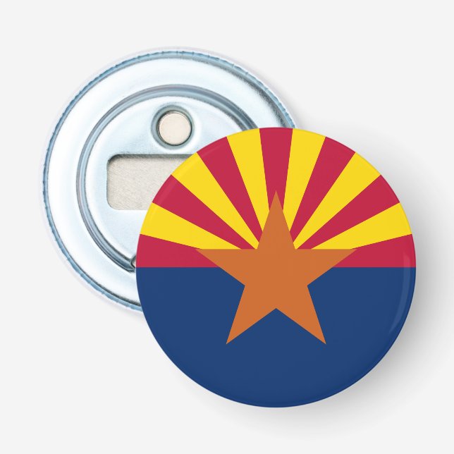 Flag Arizona: Stern, der Kupfer-Staat Flaschenöffner (Vorderseite)