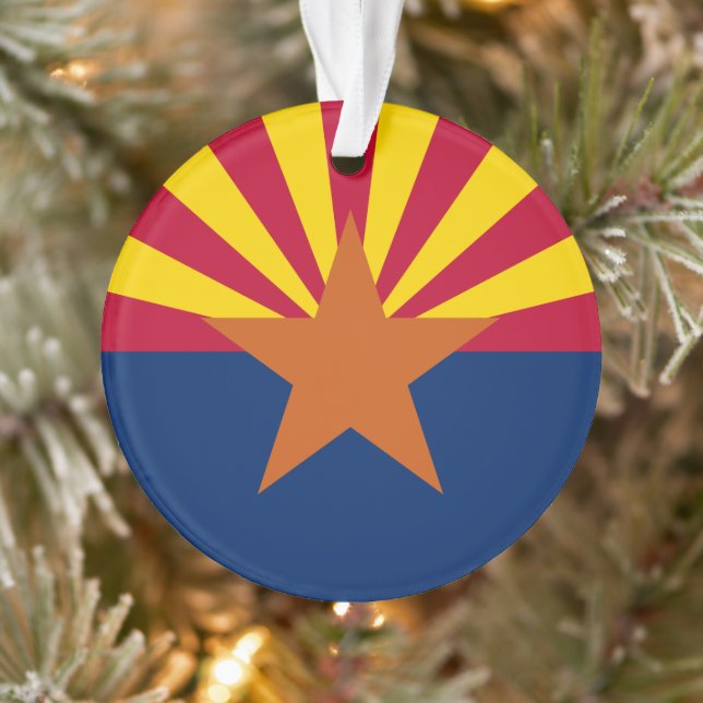 Flag Arizona: Stern, der Kupfer-Staat Ornament (Baum)