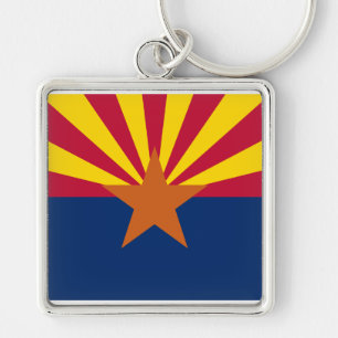 Flag Arizona: Stern, der Kupfer-Staat Schlüsselanhänger