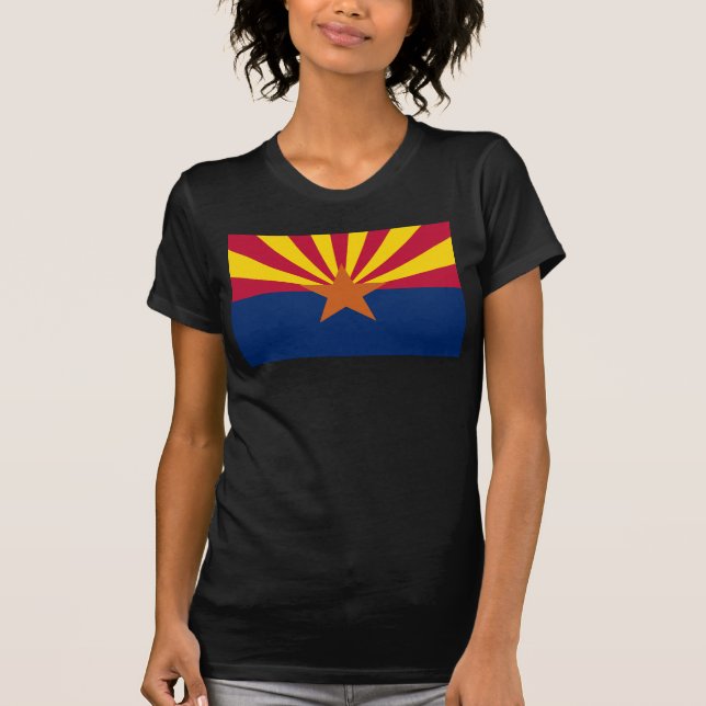 Flag Arizona: Stern, der Kupfer-Staat T-Shirt (Vorderseite)