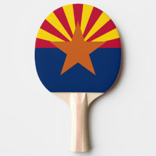 Flag Arizona: Stern, der Kupfer-Staat Tischtennis Schläger
