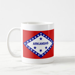 Flag Arkansan + Karte Tasse
