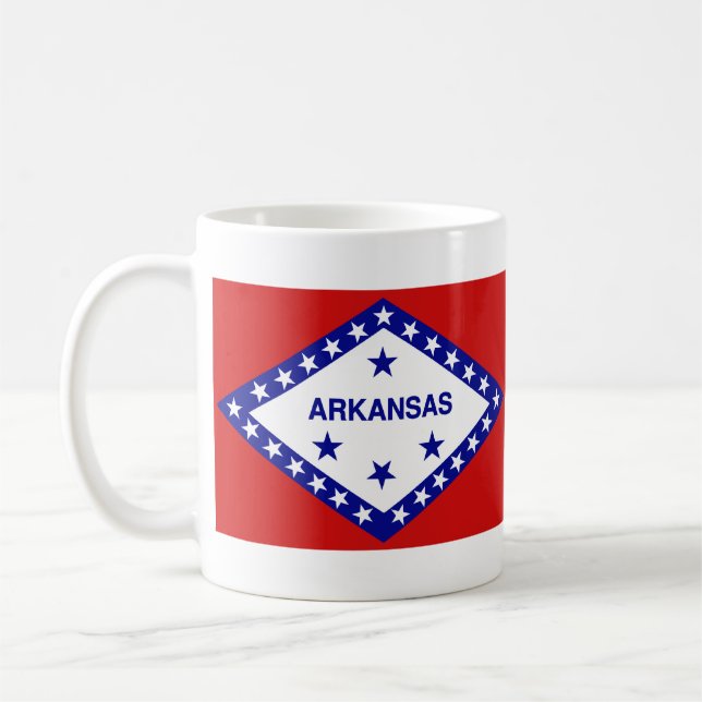 Flag Arkansan + Karte Tasse (Links)