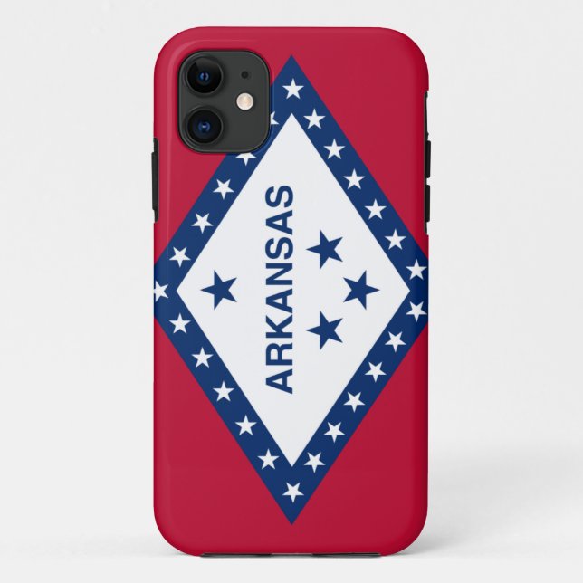 Flag Arkansas Case-Mate iPhone Hülle (Rückseite)