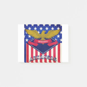 Flag Arkansas USA Post-it Klebezettel