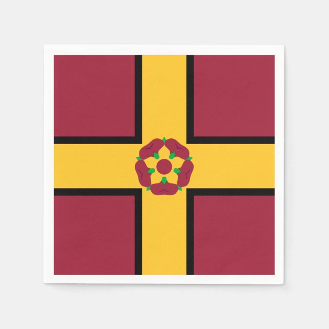 Flag auf dem Northamptonshire Paper Napkins Serviette (Vorderseite)