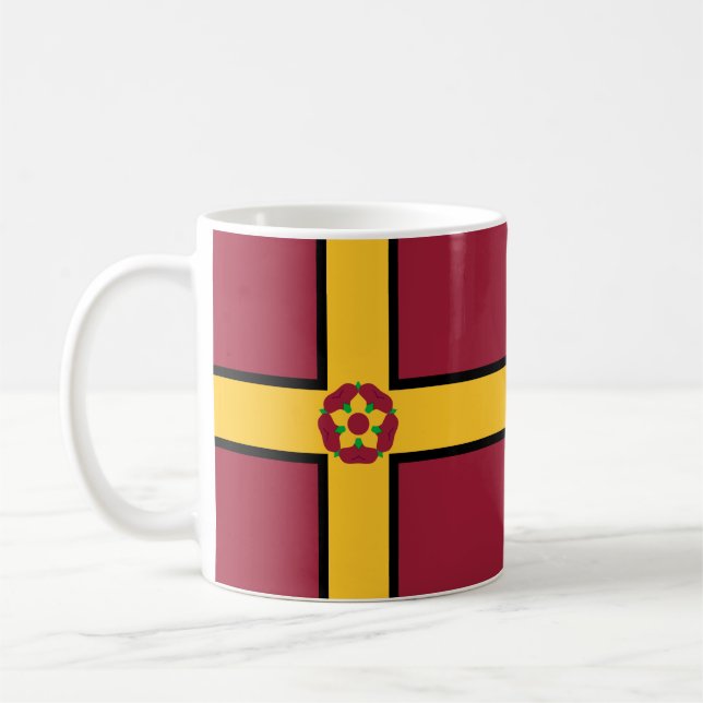 Flag auf der Northamptonshire-Tasse Kaffeetasse (Links)