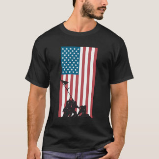 Flag auf Iwo Jima T-Shirt