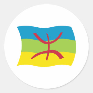 Flag-Aufkleber für Berber Runder Aufkleber