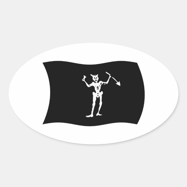 Flag-Aufkleber Ovaler Aufkleber (Vorderseite)