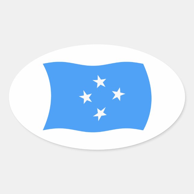 Flag-Aufkleber Ovaler Aufkleber (Vorderseite)