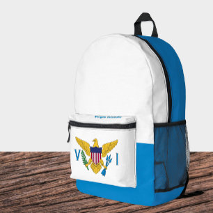 Flag-Backpack der US-Jungfrauen, USA, VI Bag, Bedruckter Rucksack