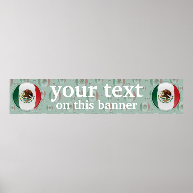 Flag-Banner für Mexiko Poster (Vorne)