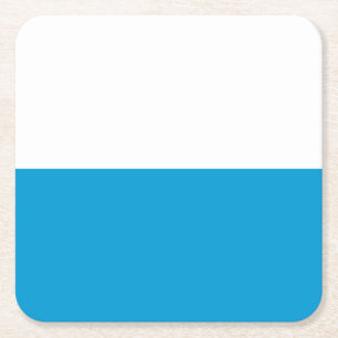 Flag Bavaria Square Paper Untersetzer