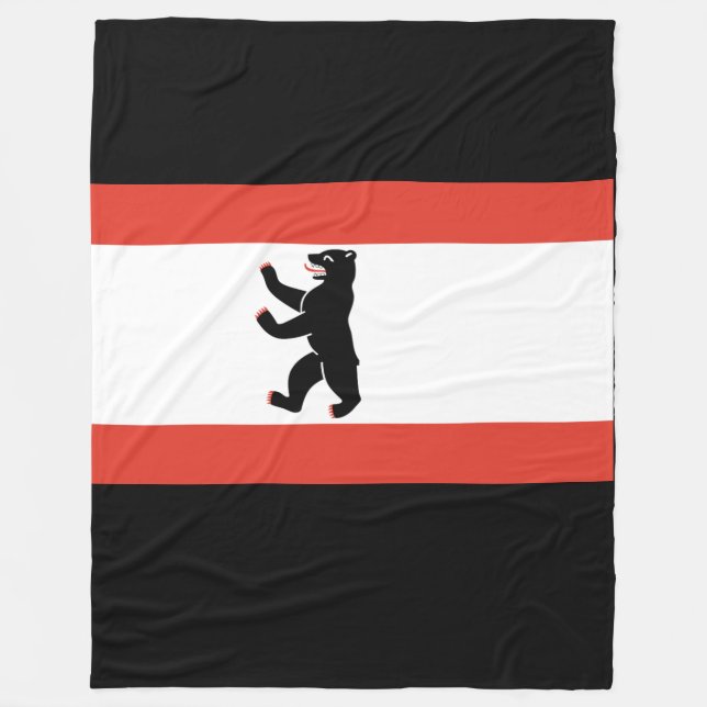 Flag Berlin Fleece Blanket (Vorderseite)