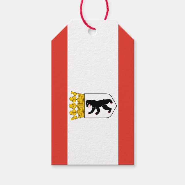Flag Berlin Geschenketiketts Geschenkanhänger (Vorderseite)