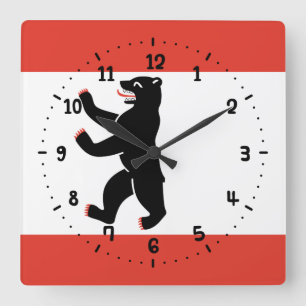 Flag Berliner Mauer Uhr