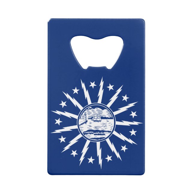 Flag Buffalo, New York Credit Card Flasche Opene Geldbeutel Flaschenöffner (Vorderseite)